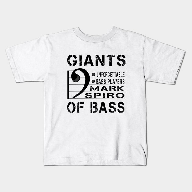 Mark Spiro Bass Music D6 Kids T-Shirt by Onlymusicians